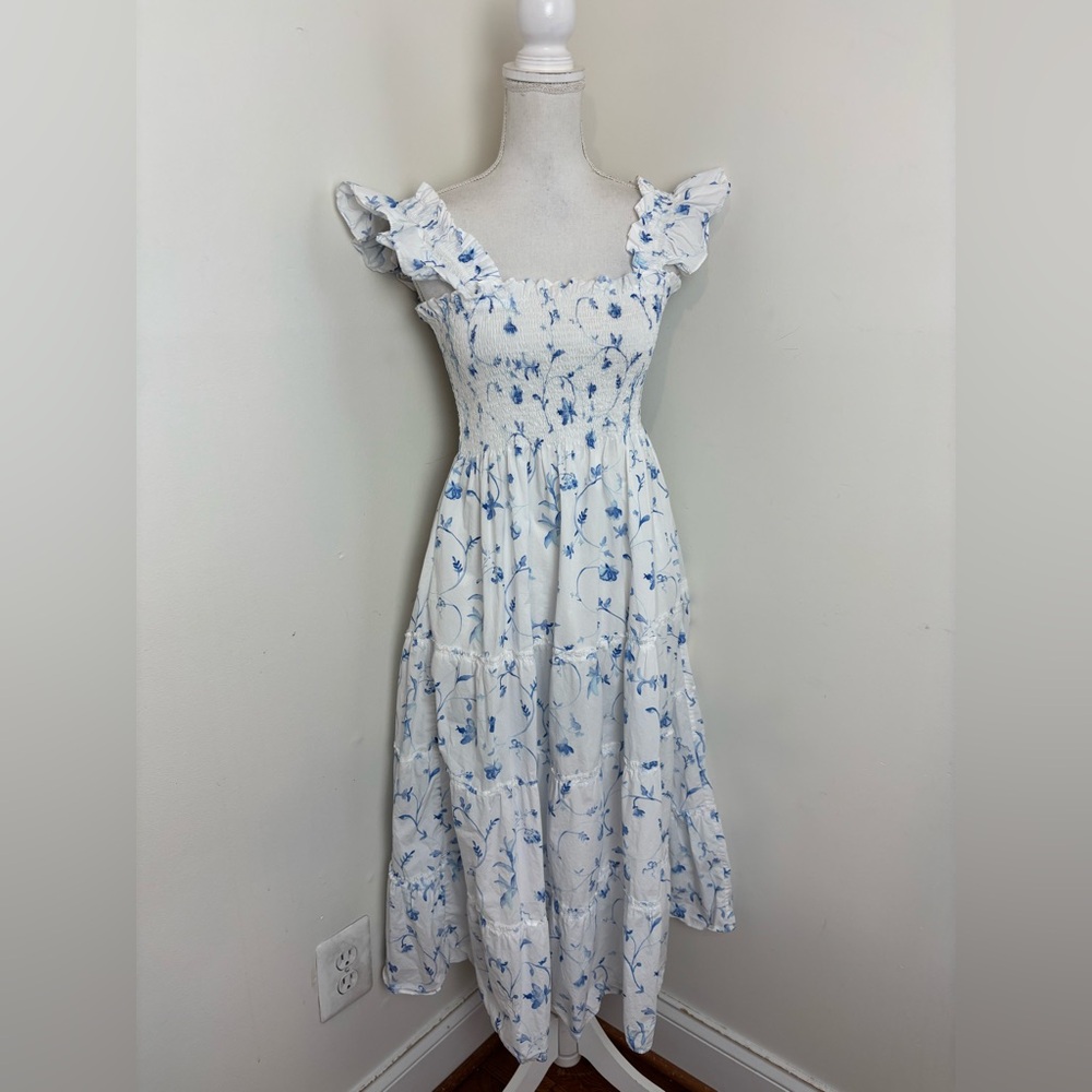 Hill House Ellie Nap Dress in Blue Botanical by Hill House Home Size Large - Picture 6 of 14